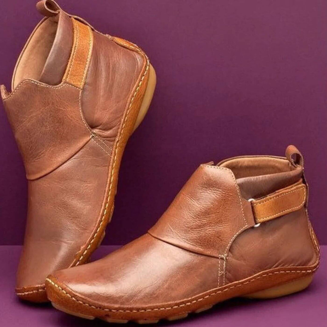 Anja™ - Ultrabequeme Lederstiefeletten