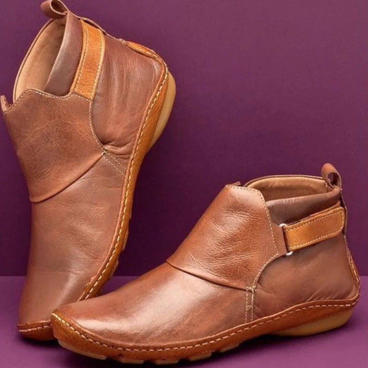 Anja™ - Ultrabequeme Lederstiefeletten