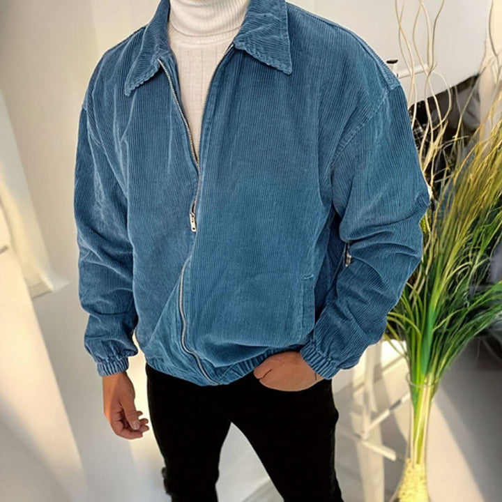 Benedikt™ - Stilvolle Cordjacke mit Reißverschluss
