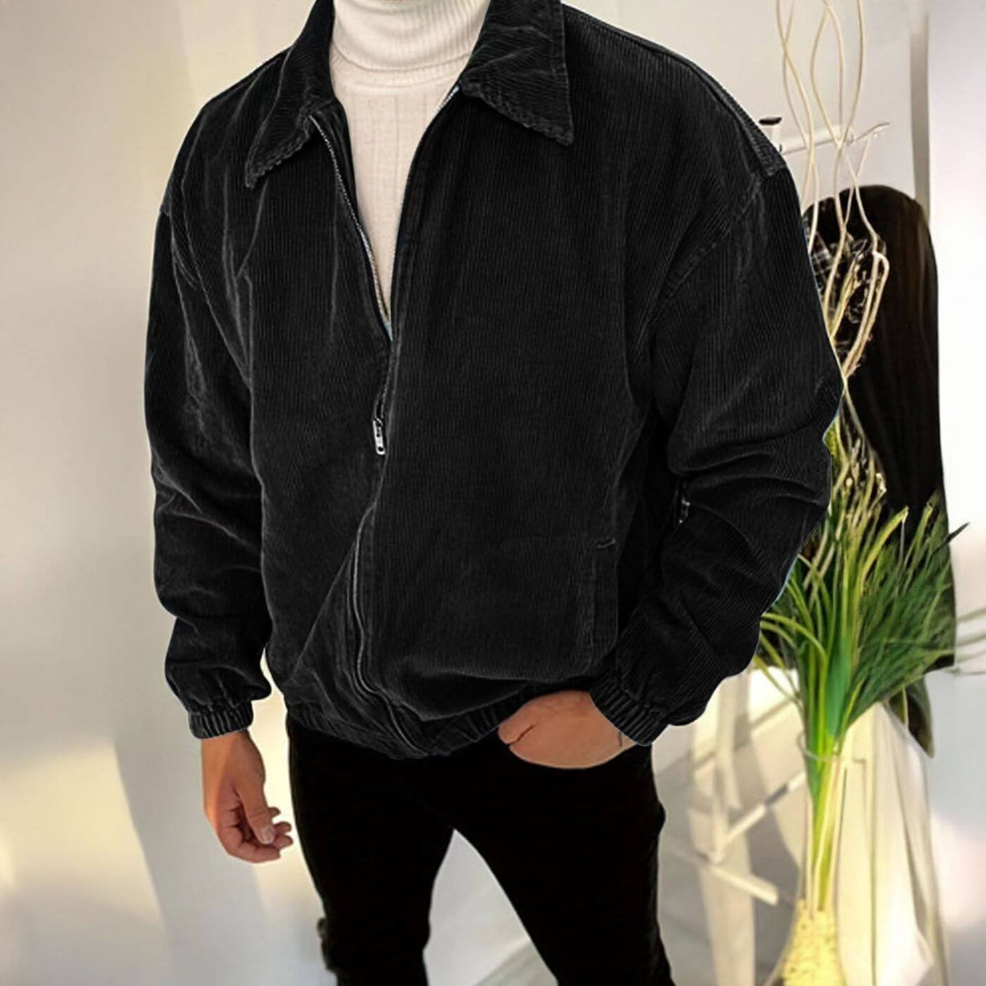 Benedikt™ - Stilvolle Cordjacke mit Reißverschluss