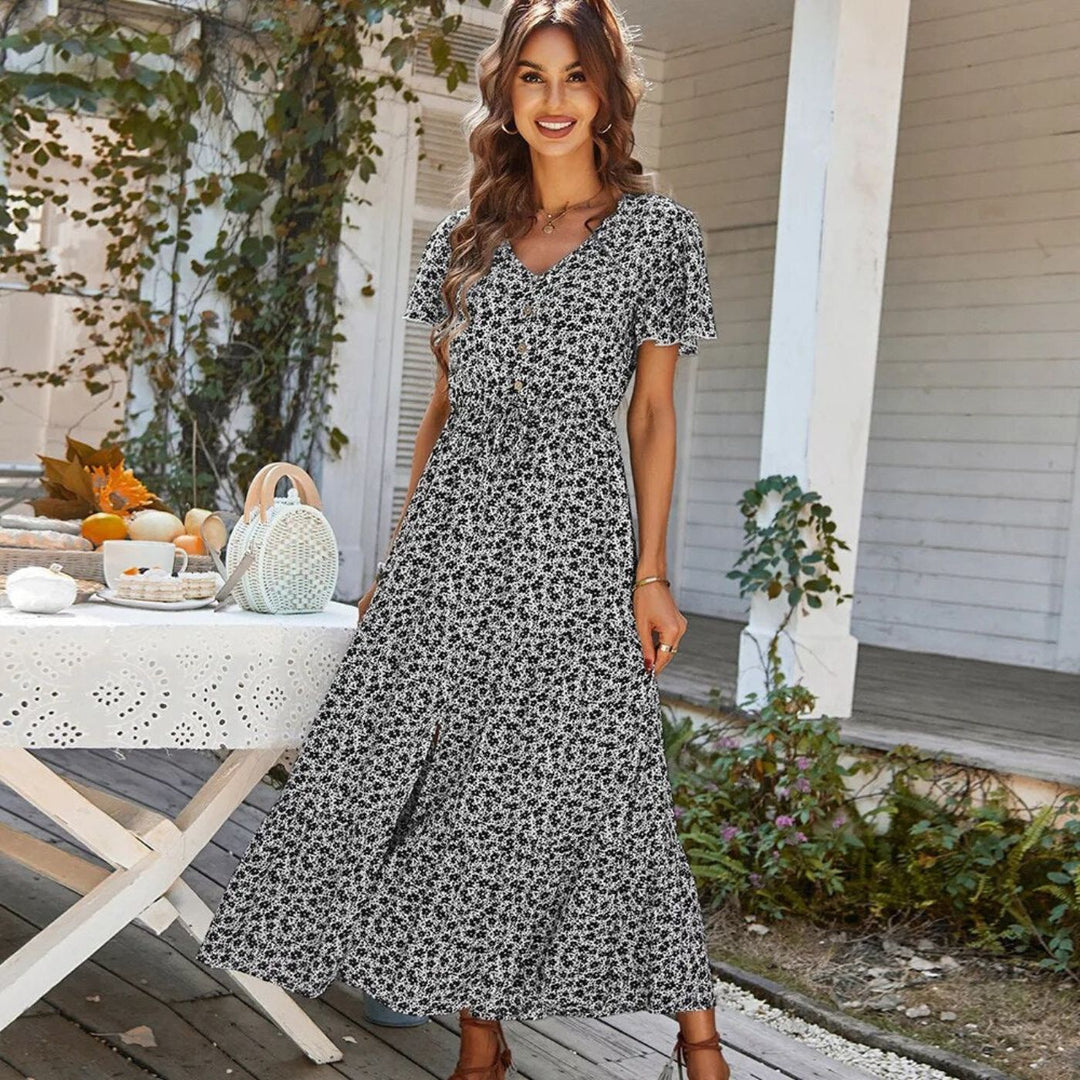 Emma – Sommerliches Boho-Kleid mit Blumenmuster