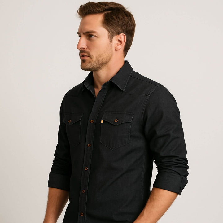 Finn – Jeanshemd mit schmaler Passform