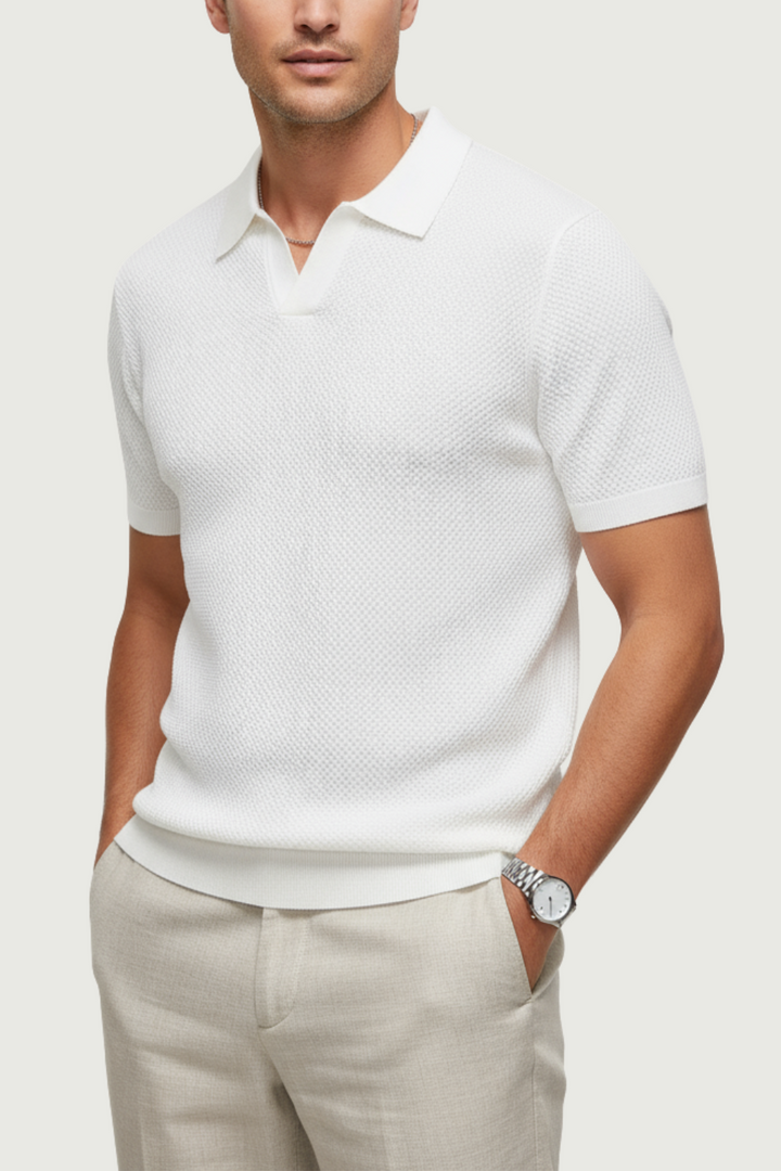 Christian™ – Premium V-Ausschnitt Polohemd