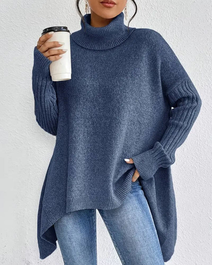 Claudia™ - Eleganter Asymmetrischer Rollkragenpullover