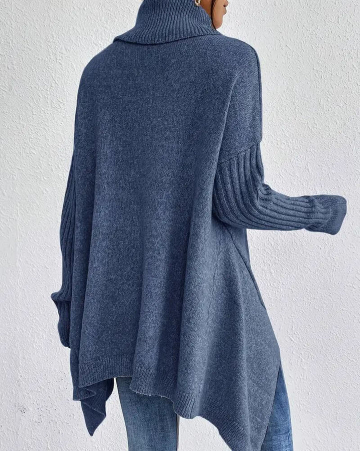 Claudia™ - Eleganter Asymmetrischer Rollkragenpullover