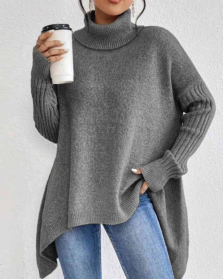 Claudia™ - Eleganter Asymmetrischer Rollkragenpullover