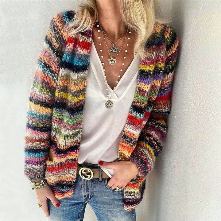 Dorte™ - Mehrfarbige Gemütliche Strickjacke