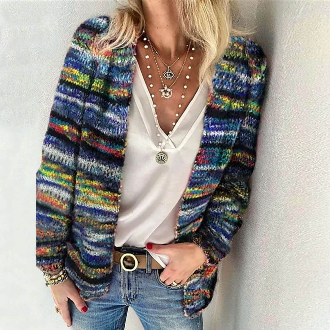 Dorte™ - Mehrfarbige Gemütliche Strickjacke