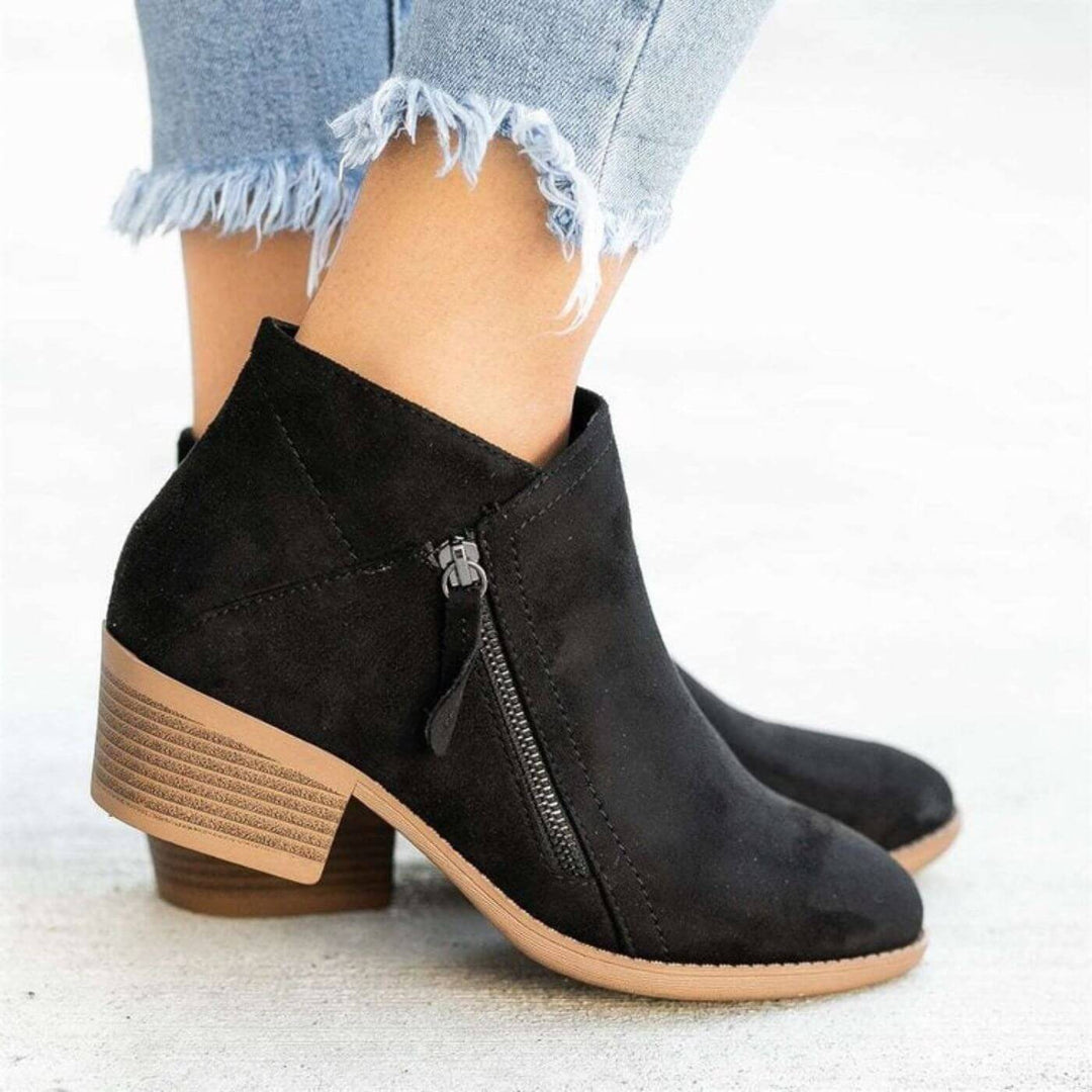 Elisabeth™ - Stiefeletten mit niedrigem Absatz und Reißverschluss