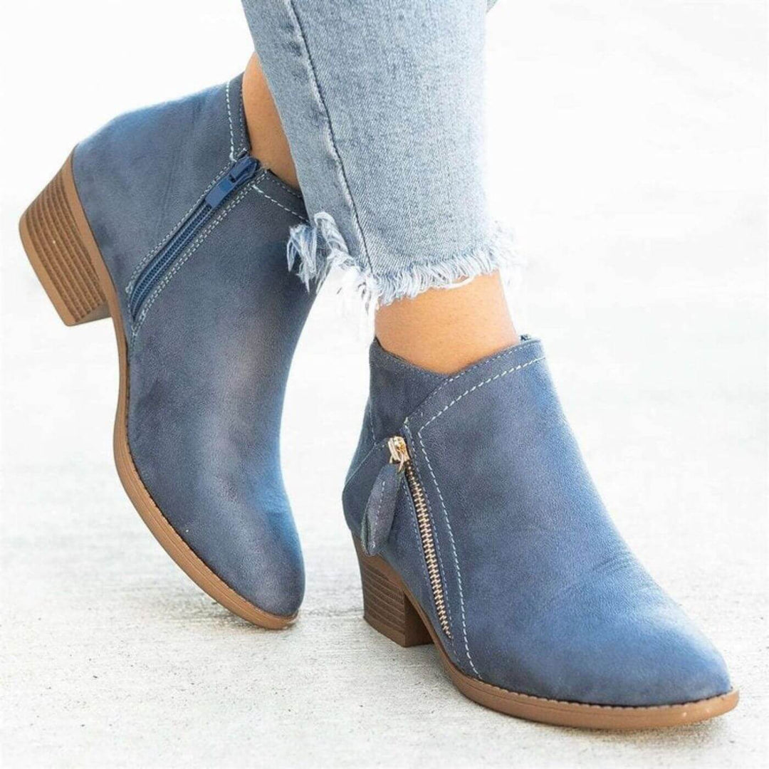 Elisabeth™ - Stiefeletten mit niedrigem Absatz und Reißverschluss
