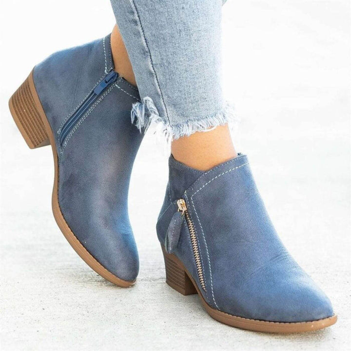 Elisabeth™ - Stiefeletten mit niedrigem Absatz und Reißverschluss