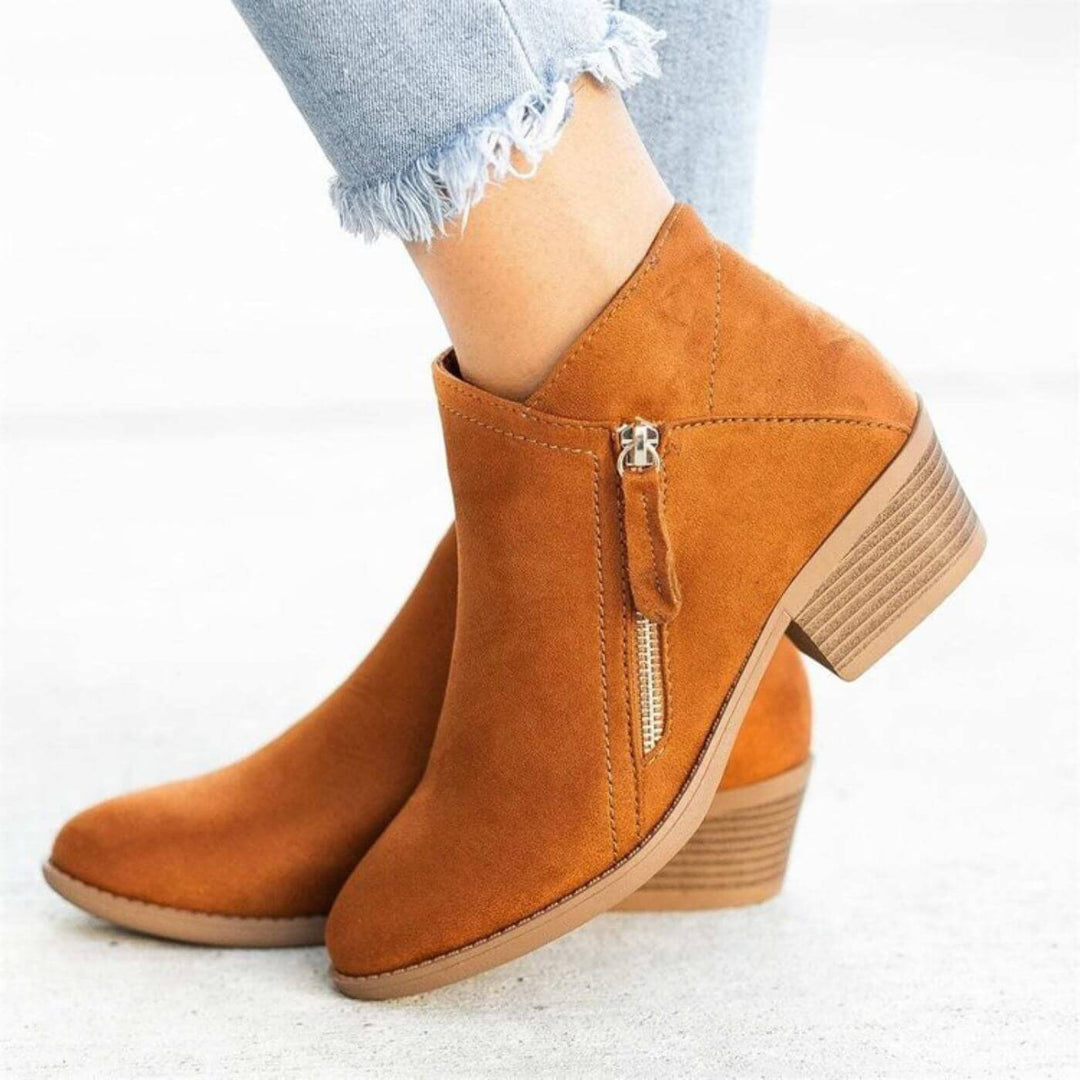Elisabeth™ - Stiefeletten mit niedrigem Absatz und Reißverschluss