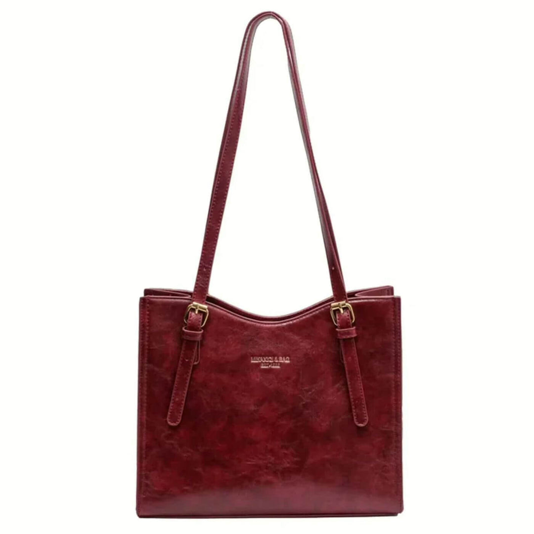 Ella™ – Vintage Schultertasche mit Bunny-Anhänger