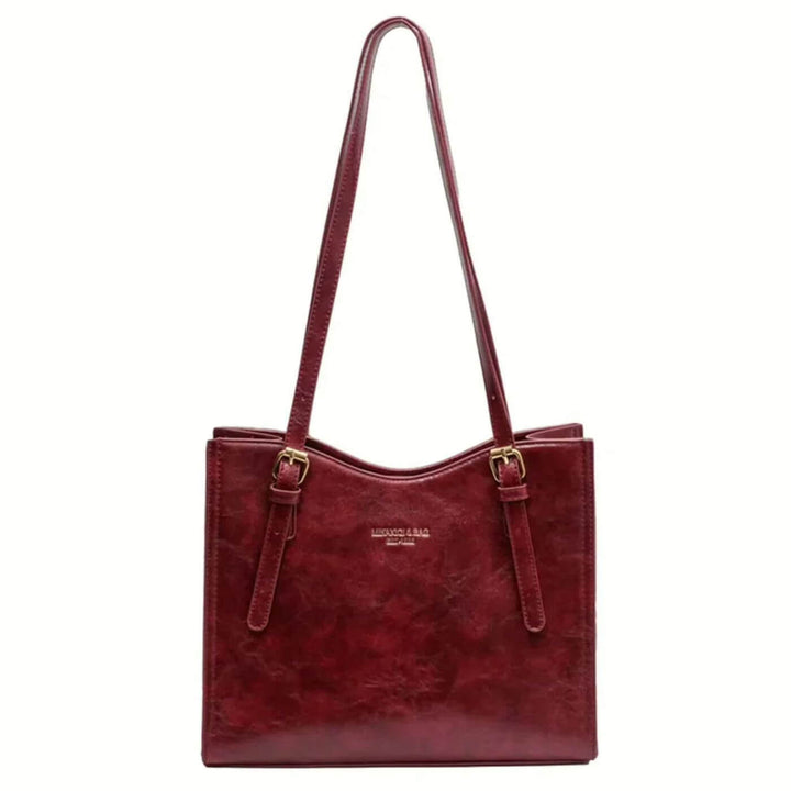 Ella™ – Vintage Schultertasche mit Bunny-Anhänger