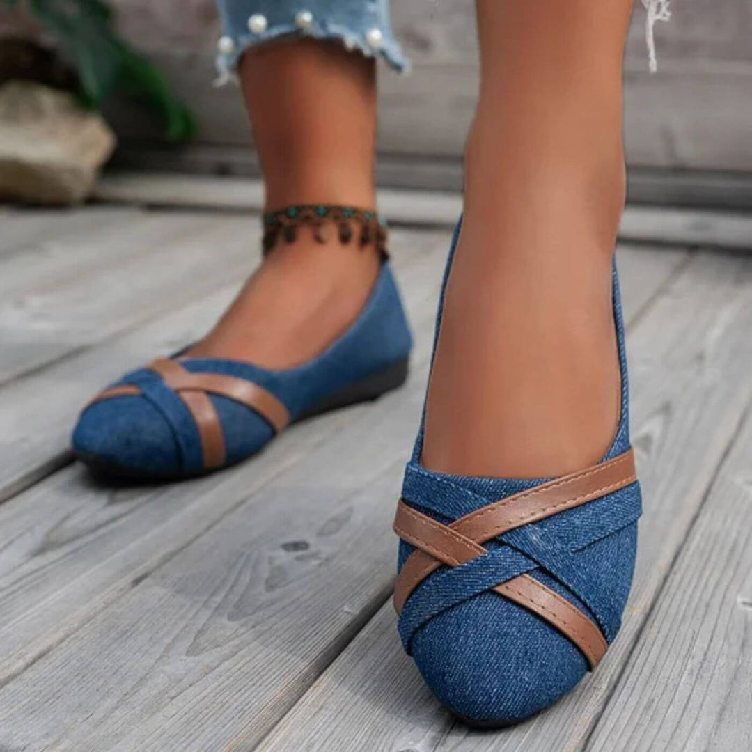 Elvira™ - Orthopädische Leichte Denim-Loafers