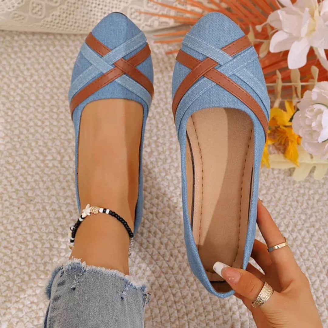 Elvira™ - Orthopädische Leichte Denim-Loafers