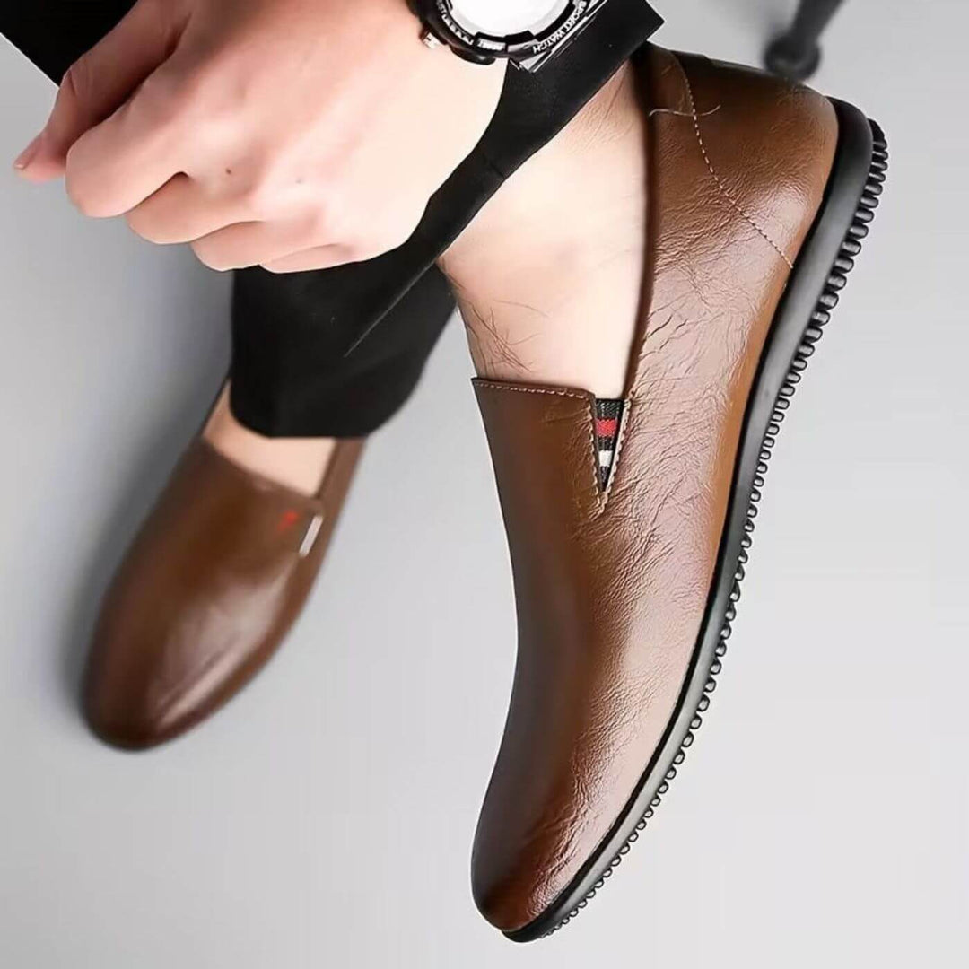 Erik™ - Klassische Orthopädische Ledermokassins