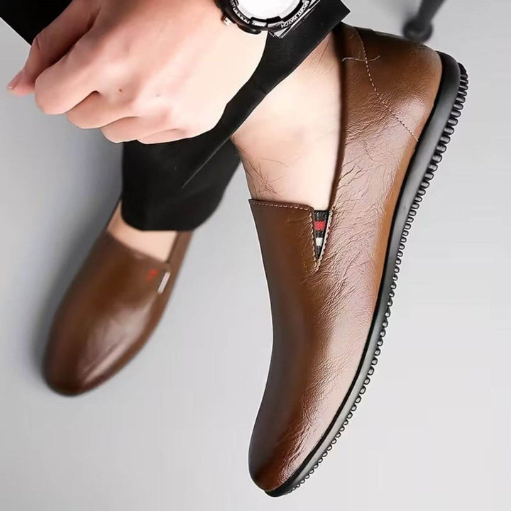 Erik™ - Klassische Orthopädische Ledermokassins