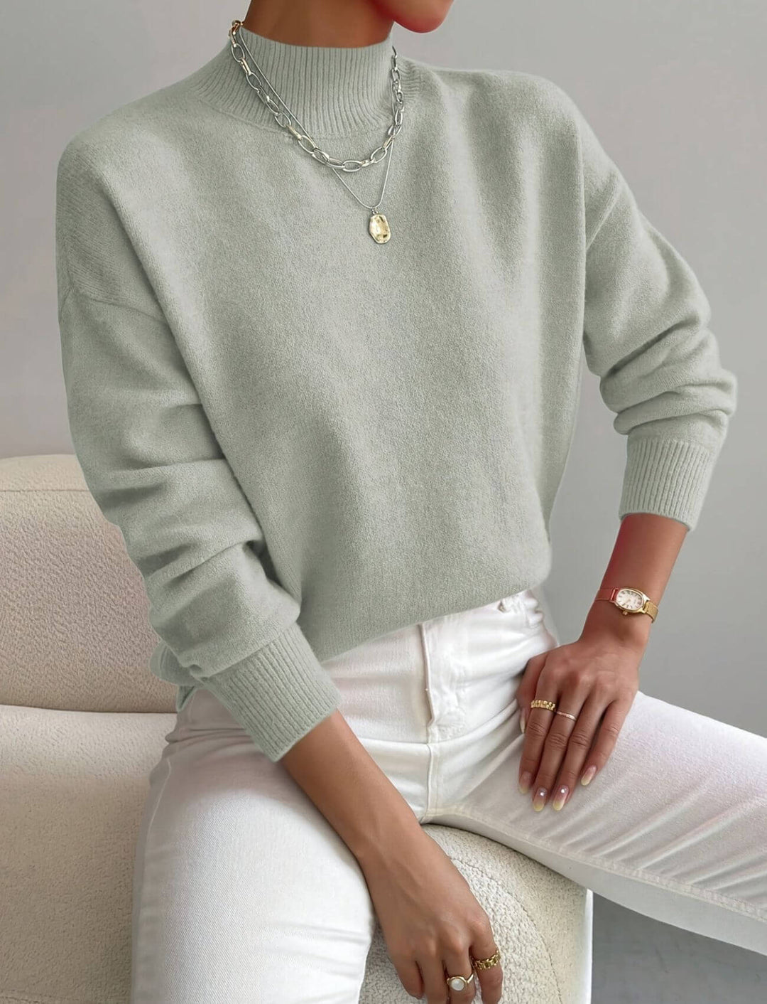 Greta™ - Bequemer Rollkragenpullover