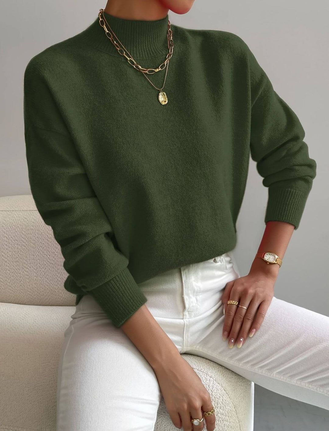 Greta™ - Bequemer Rollkragenpullover
