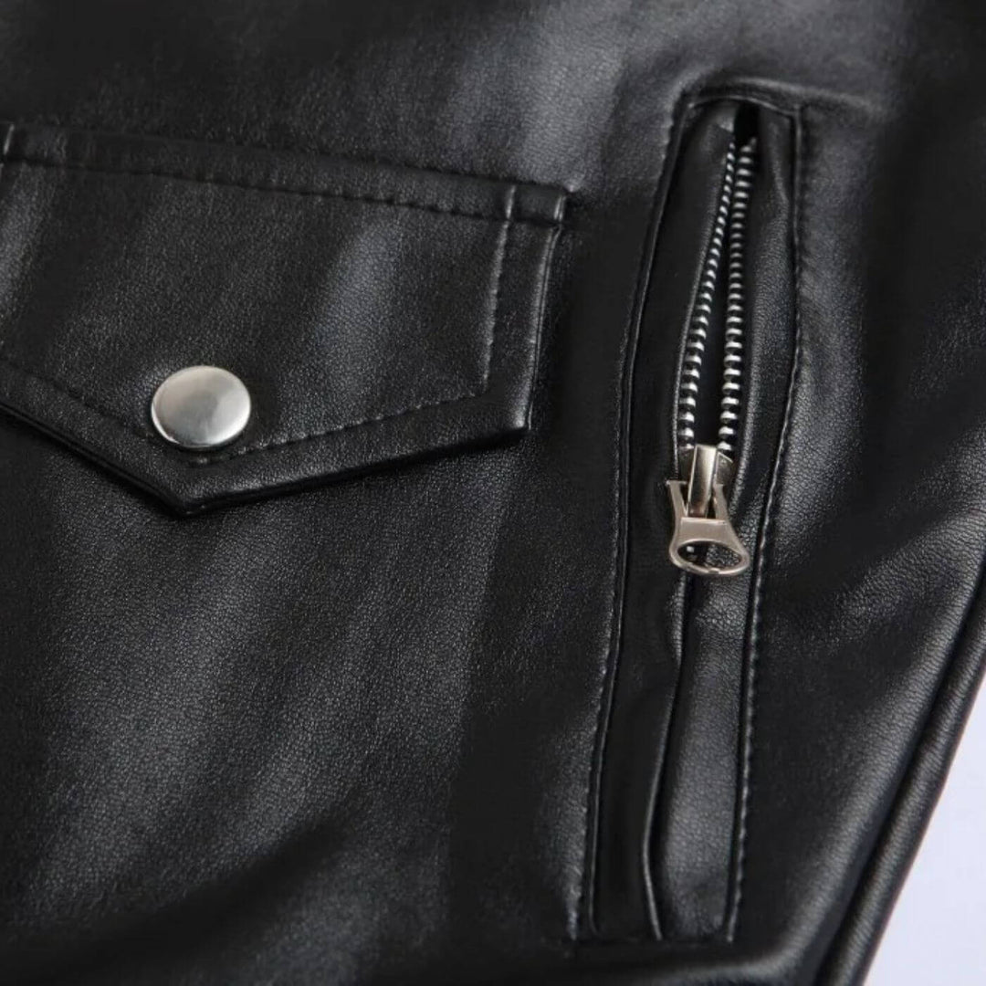 Hagen™ - Premium Leder Bikerjacke mit Stil