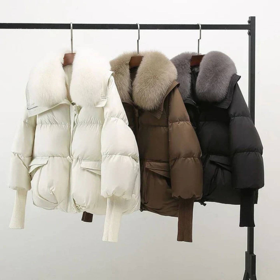 Helena™ - Winter-Daunenjacke mit Fellkragen