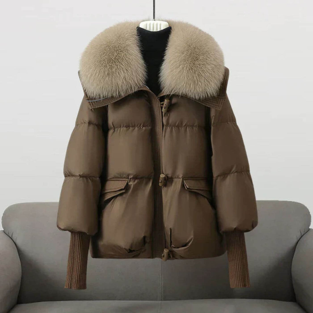 Helena™ - Winter-Daunenjacke mit Fellkragen