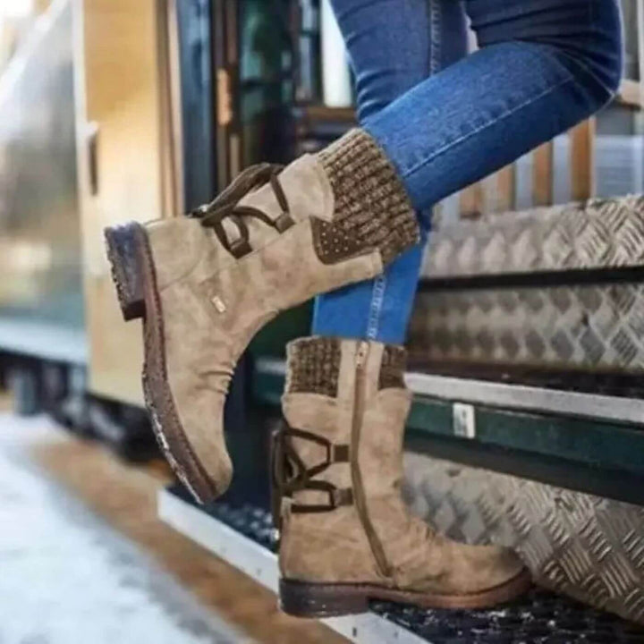 Helene™ - Winterstiefel mit Schnürung bis zur Wade