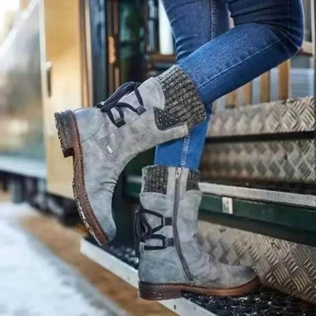 Helene™ - Winterstiefel mit Schnürung bis zur Wade