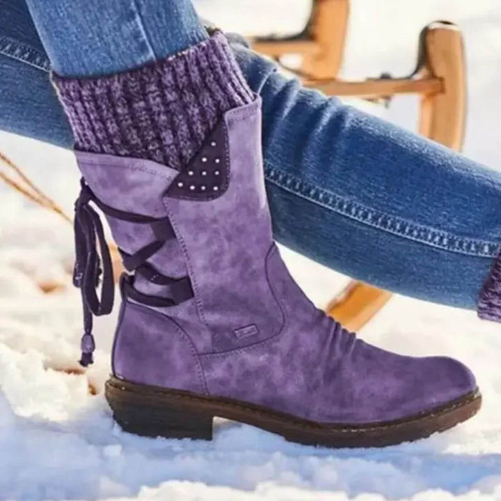 Helene™ - Winterstiefel mit Schnürung bis zur Wade