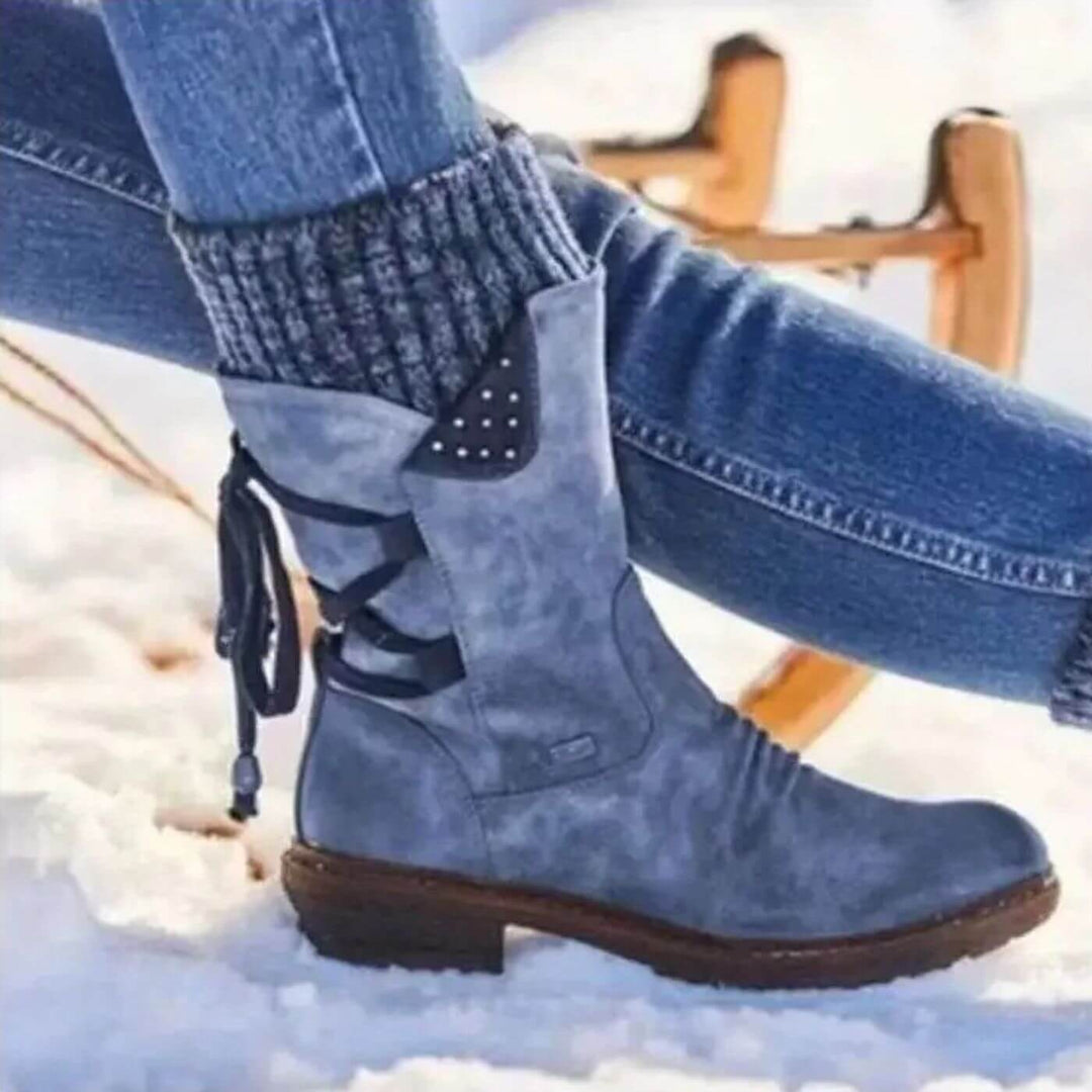 Helene™ - Winterstiefel mit Schnürung bis zur Wade