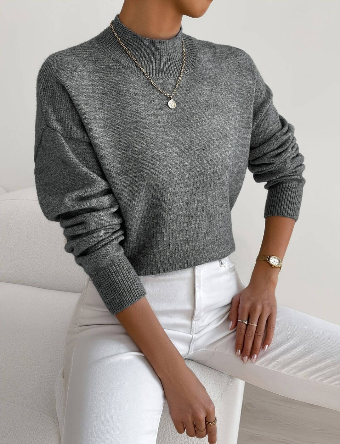 Jana™ - Eleganter Rollkragen-Komfortpullover