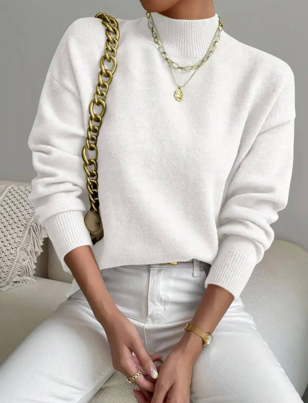 Jana™ - Eleganter Rollkragen-Komfortpullover