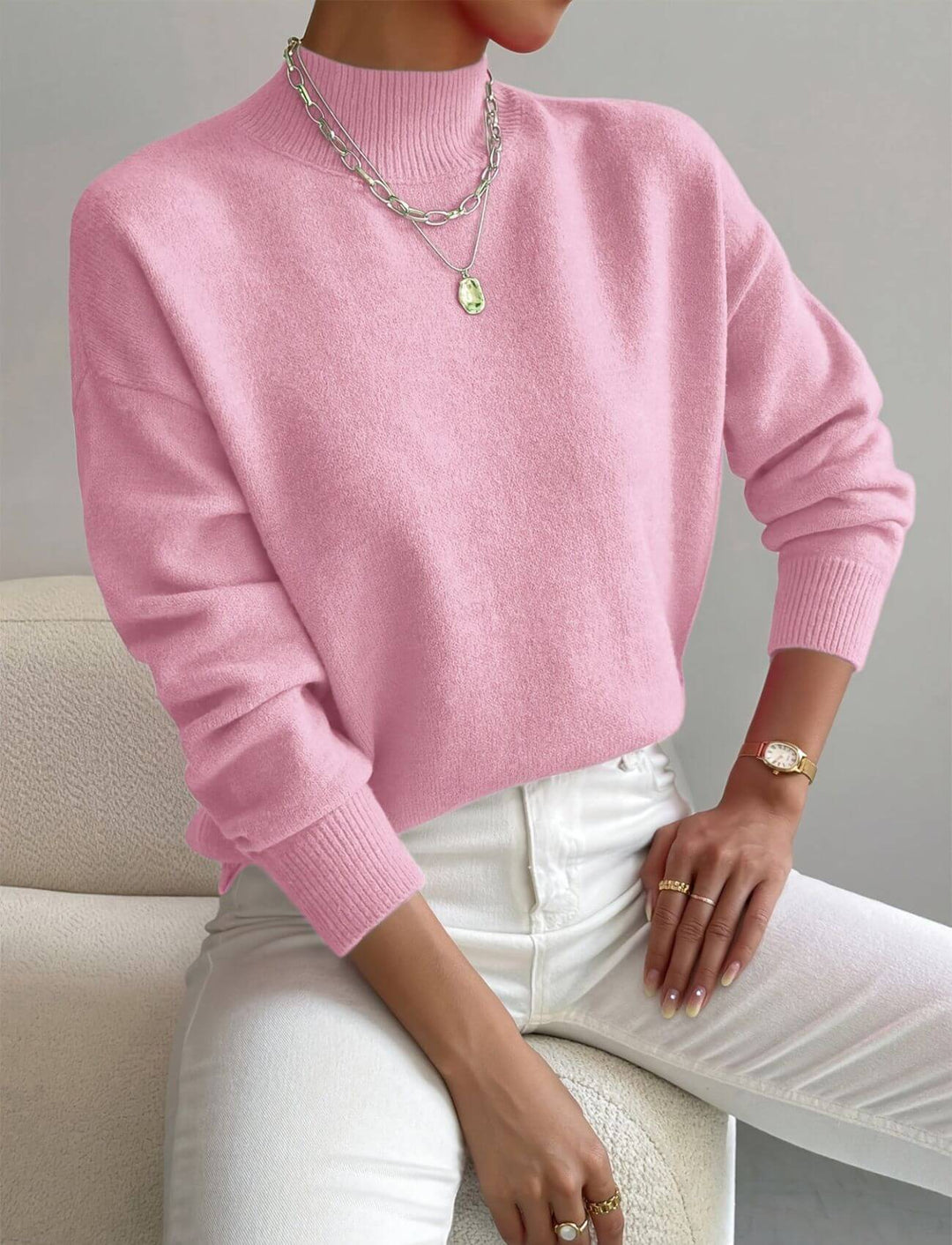 Jana™ - Eleganter Rollkragen-Komfortpullover