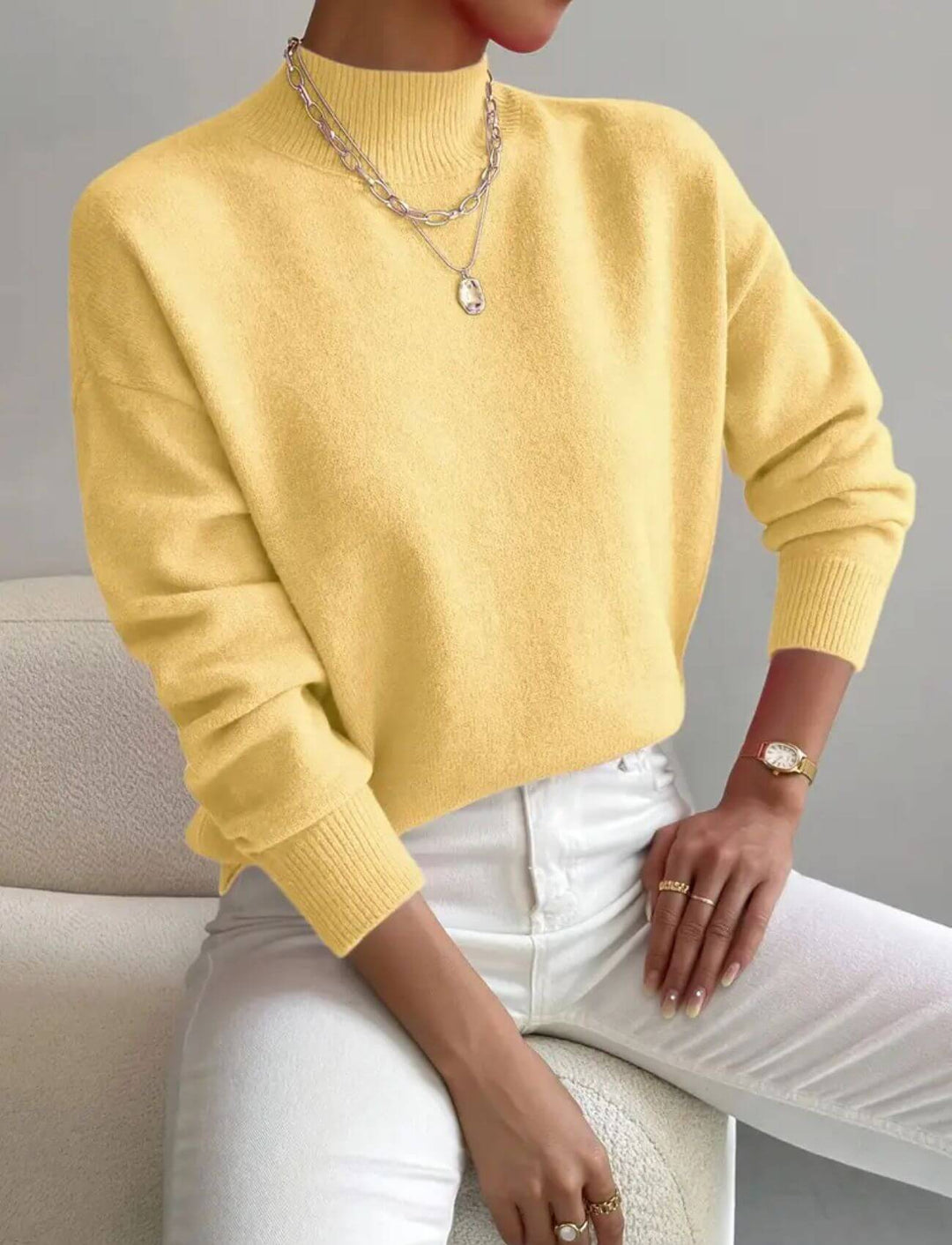 Jana™ - Eleganter Rollkragen-Komfortpullover