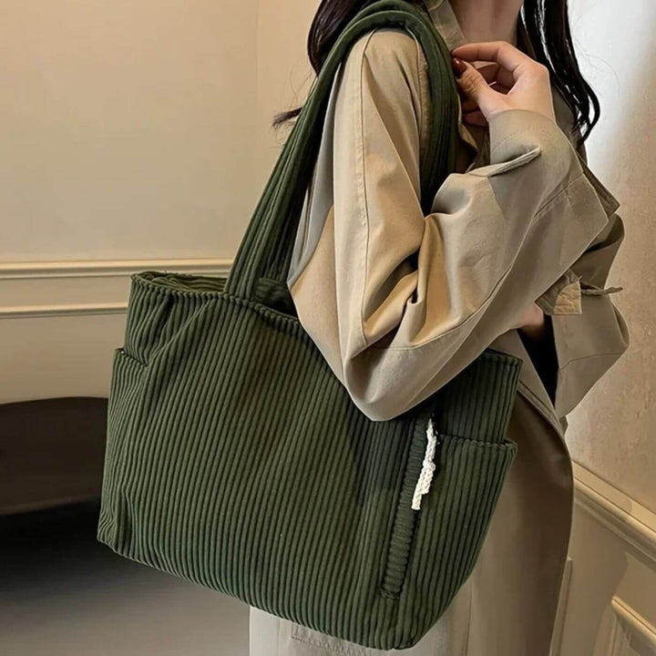 Jasmina™ – Stilvolle Kordel-Tote-Bag aus Cord