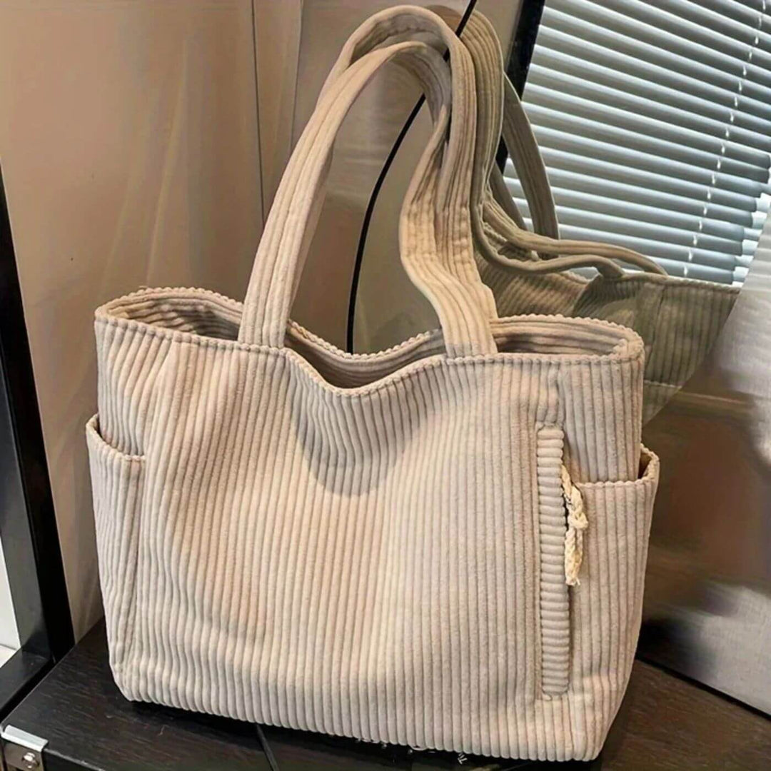 Jasmina™ – Stilvolle Kordel-Tote-Bag aus Cord