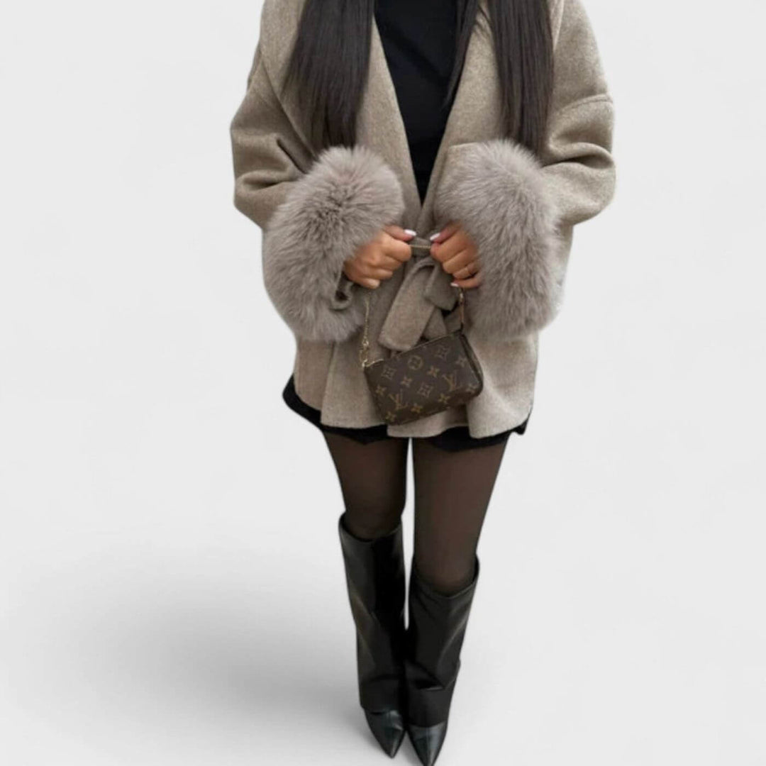 Jessica™ - Eleganter Wintermantel mit Fell