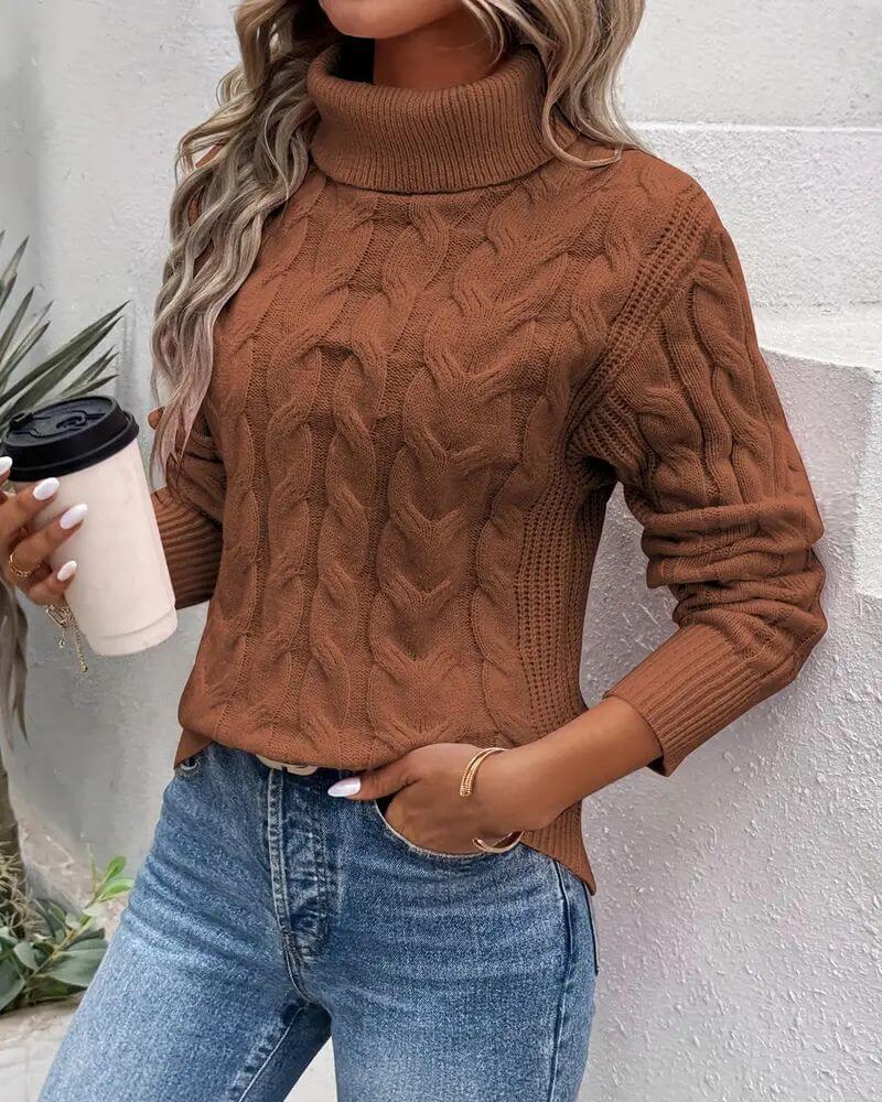 Jessika™ - Bequemer Strickrollkragenpullover