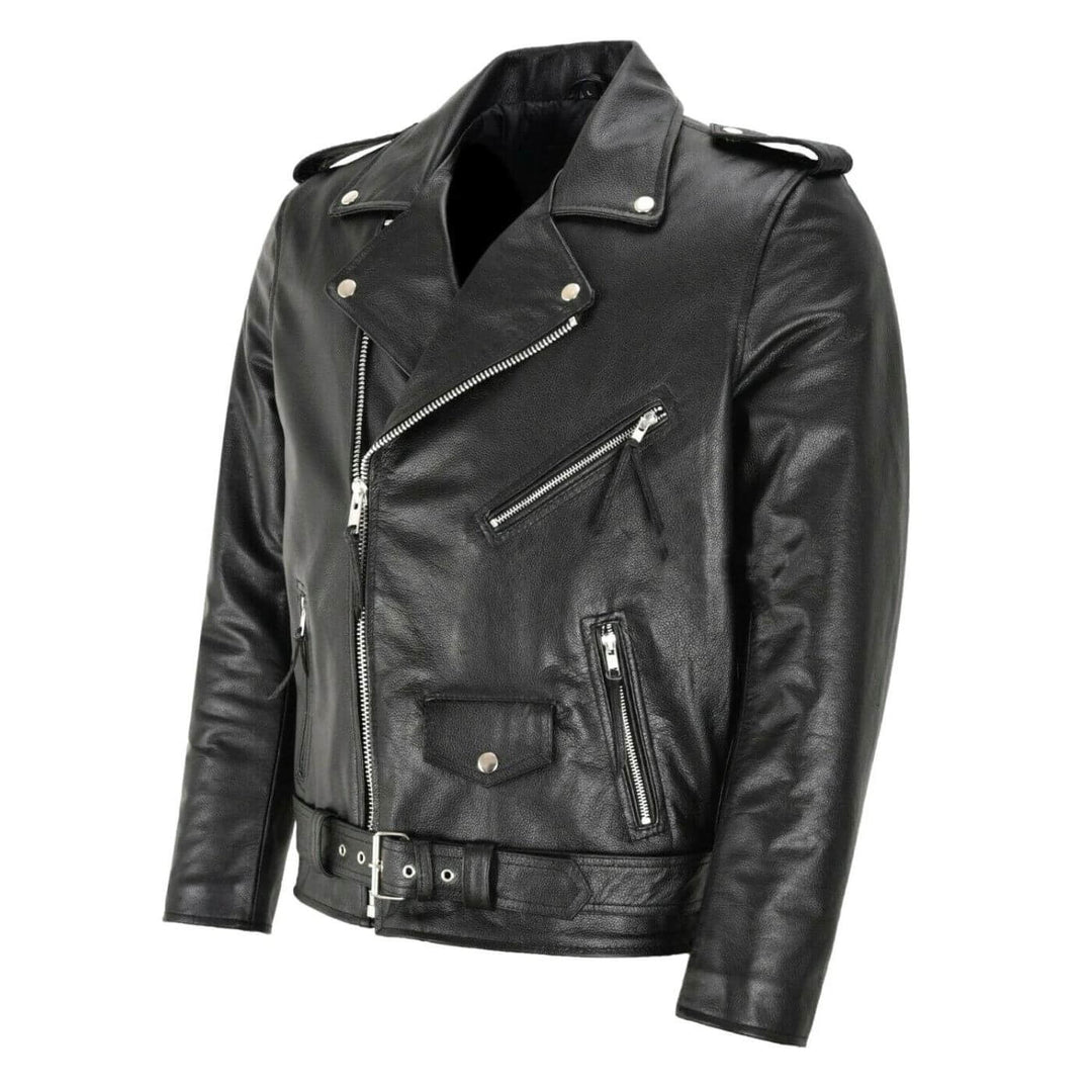 Konstantin™ - Klassische Biker Lederjacke