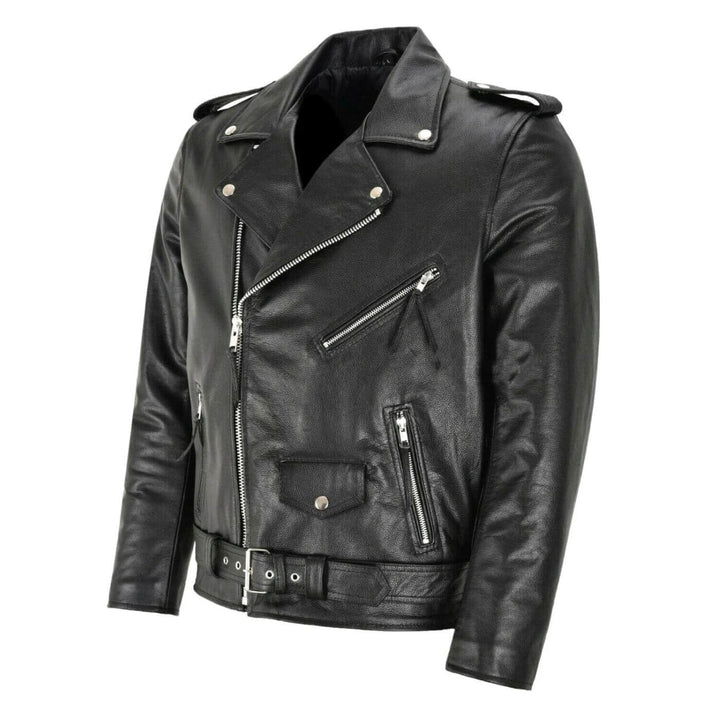 Konstantin™ - Klassische Biker Lederjacke