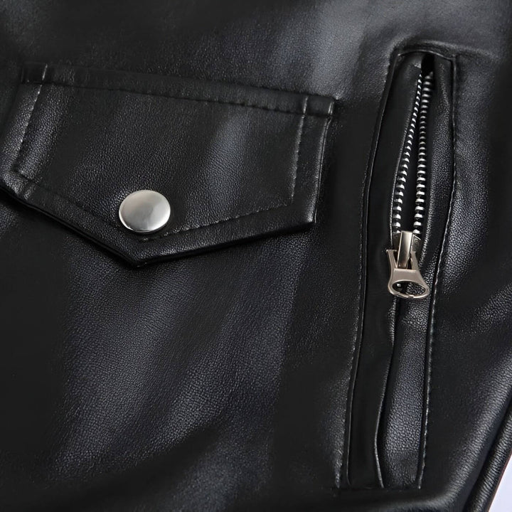 Konstantin™ - Klassische Biker Lederjacke