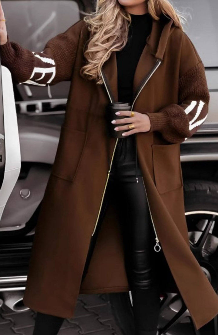 Kristin™ - Strickjacke mit Kapuze und langen Ärmeln