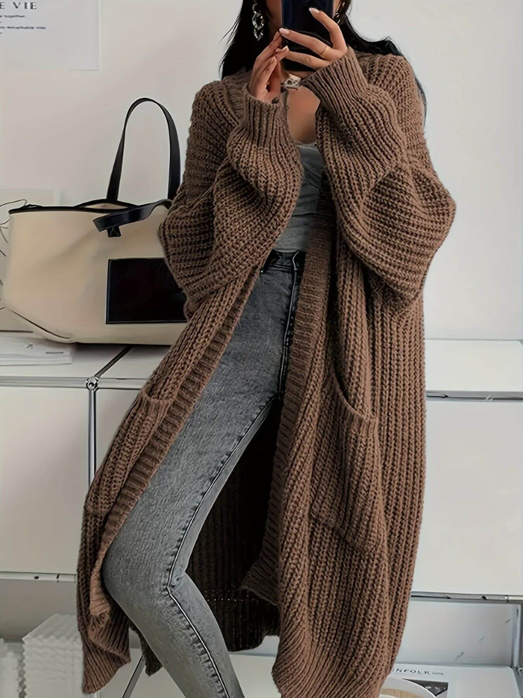 Lotta™ - Warmer Strick-Longcardigan