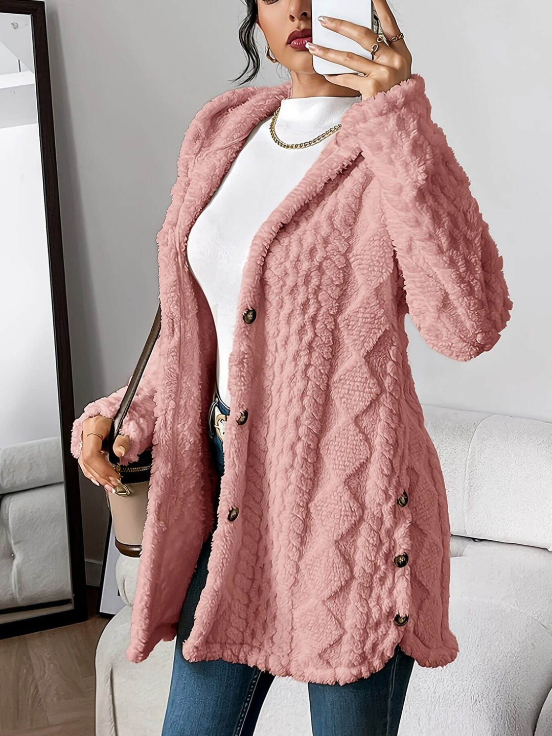 Luisa™ - Bequeme Plüsch-Kapuzenjacke