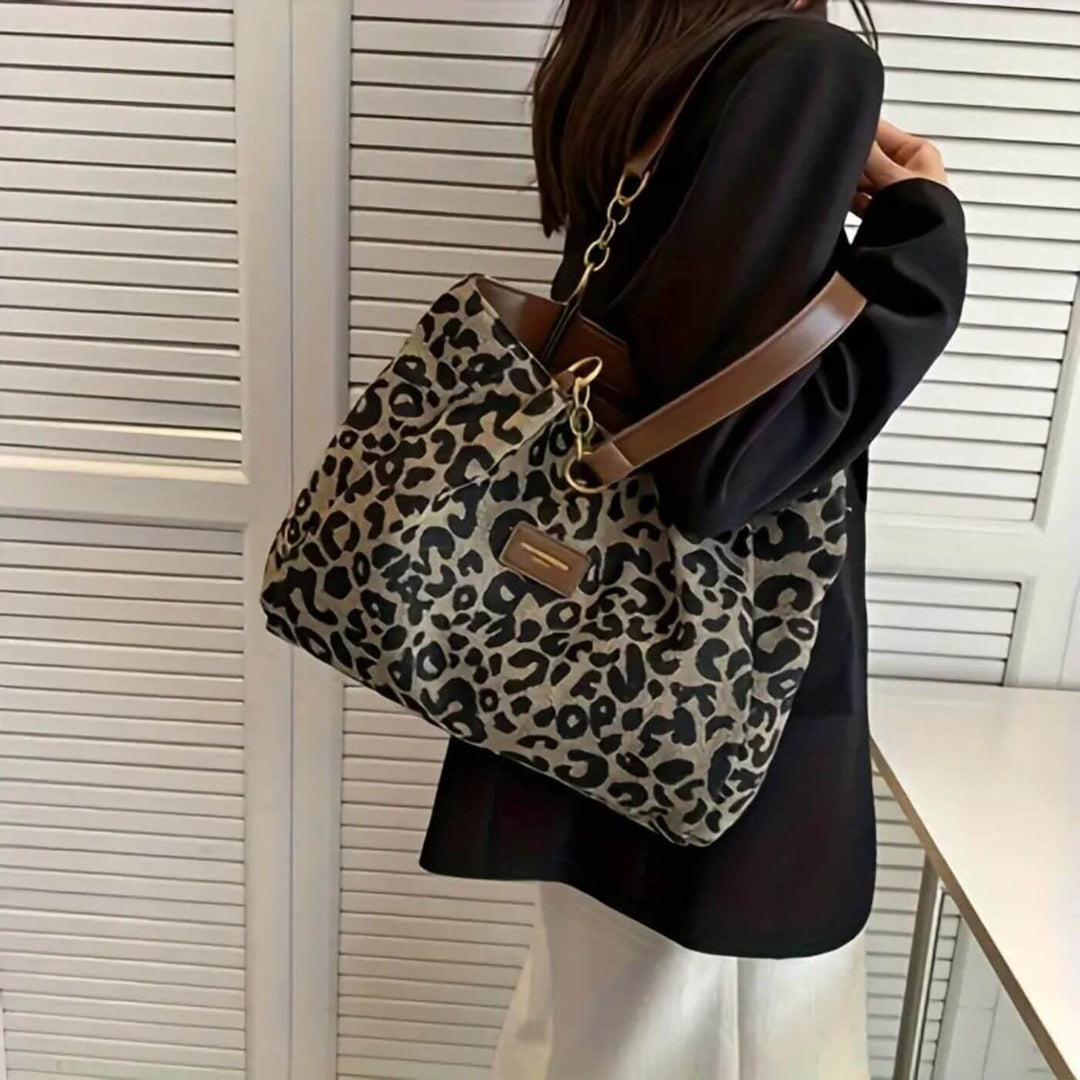 Luisa™ - Elegante Leoparden-Schultertasche
