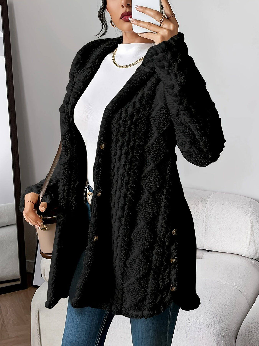 Luisa™ - Bequeme Plüsch-Kapuzenjacke