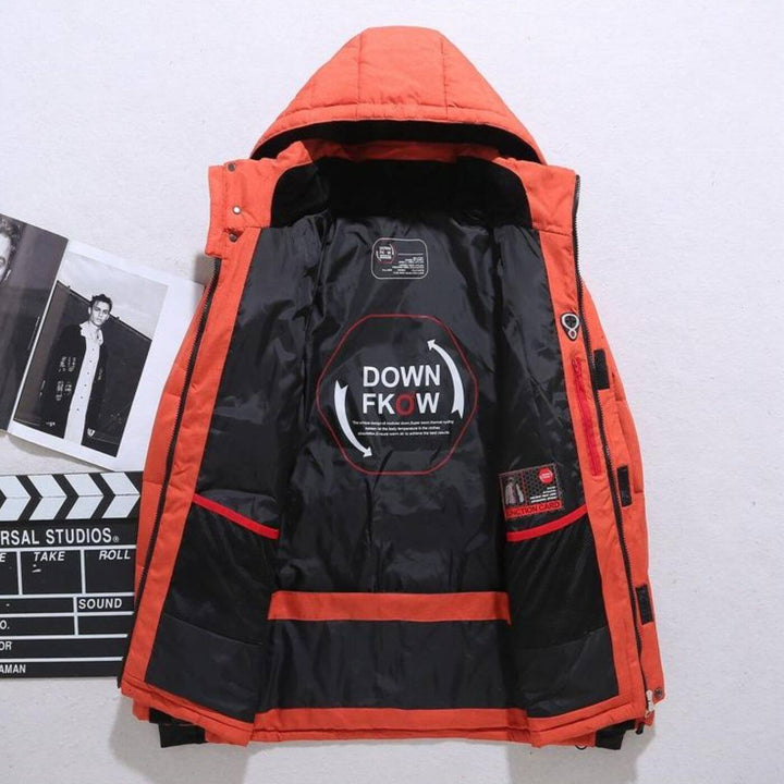 Markus™ - Dicke Wasserdichte Kapuzen-Steppjacke
