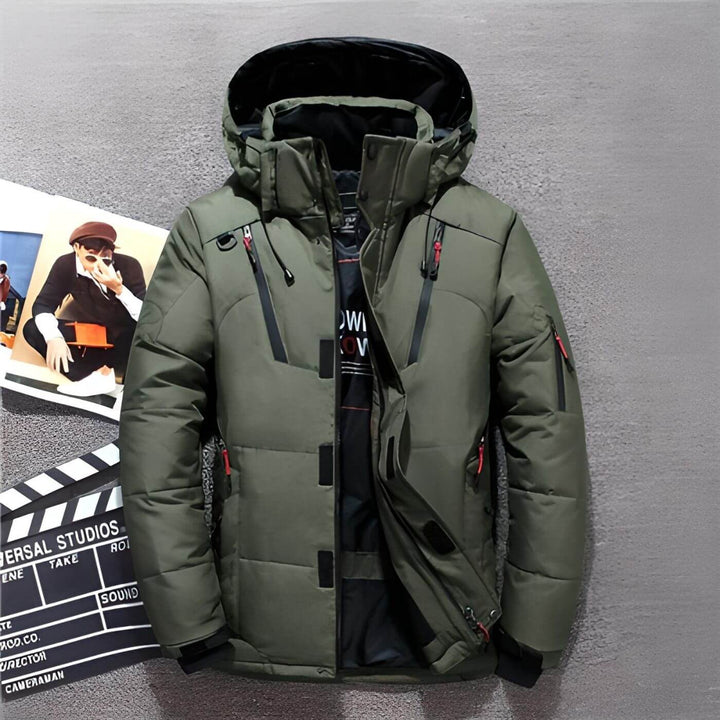 Markus™ - Dicke Wasserdichte Kapuzen-Steppjacke