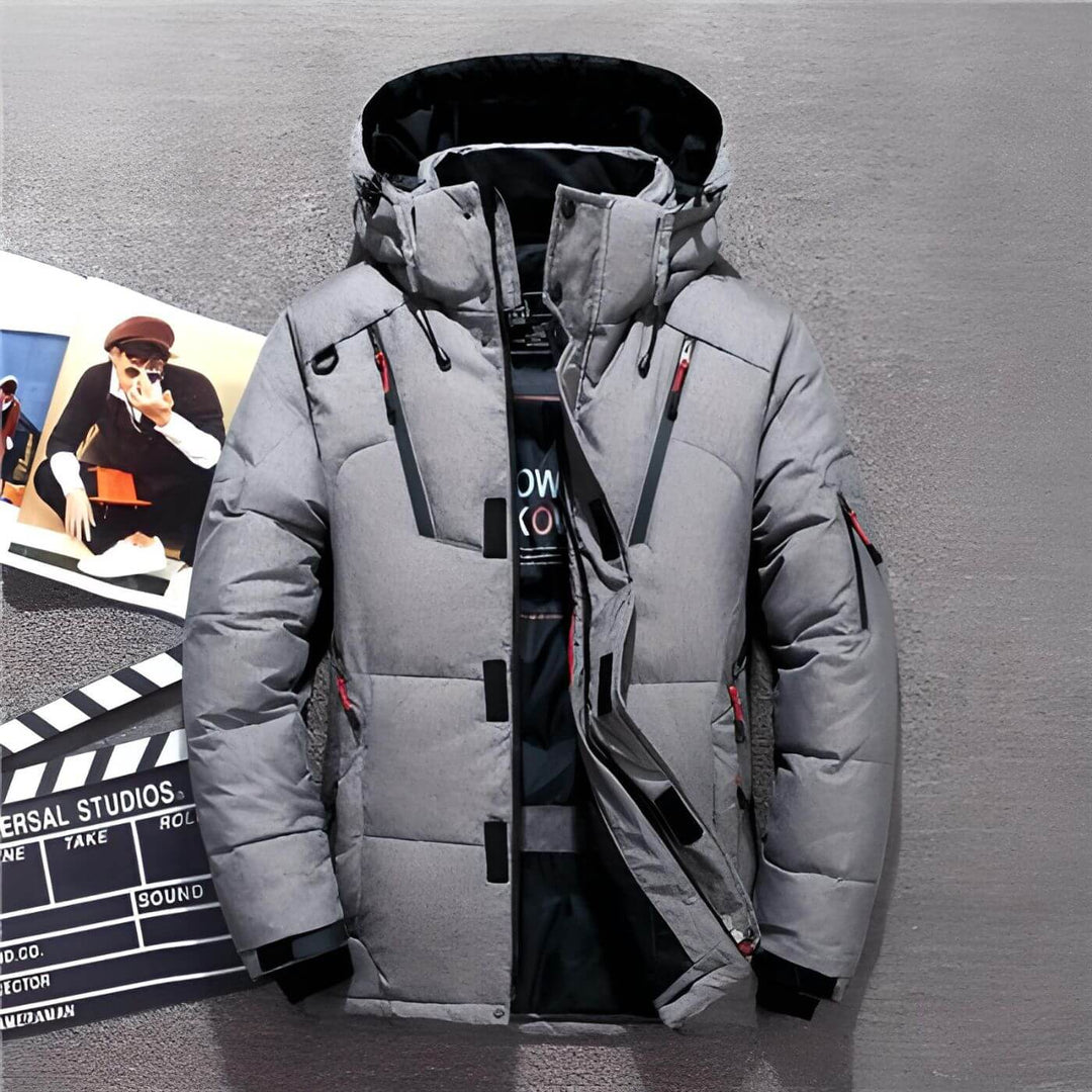Markus™ - Dicke Wasserdichte Kapuzen-Steppjacke
